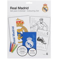 sarcia.eu Real Madrid Barvni set, barvne knjige + barvice, risalni set za igralce, 36 kosov