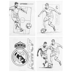 sarcia.eu Real Madrid Barvni set, barvne knjige + barvice, risalni set za igralce, 36 kosov