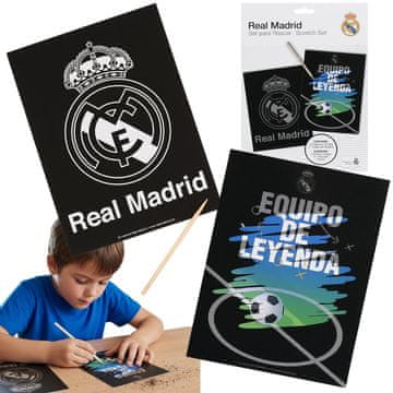 sarcia.eu Real Madrid Scratch Art komplet, umetniški komplet, za oboževalce