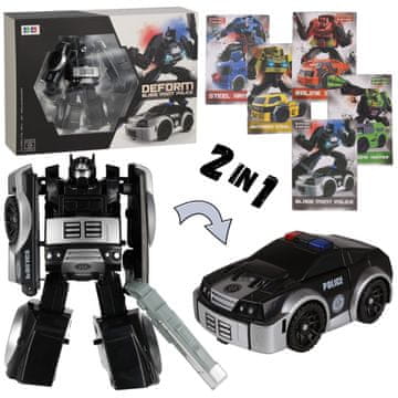 Mega Creative Transforming ROBOT + CARDS, 2-v-1 avtomobilski robot, igrača TRANSFORMERS za otroke od 3. leta starosti