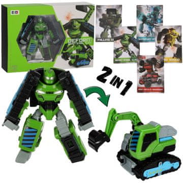Mega Creative Transformujúci robot, 2 v 1 robotický bager, detská hračka TRANSFORMERS, stavebný stroj 3+ MEGA CREATIVE