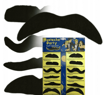 Korbi Set Samolepilnih Brkov – 12 Kosov, Različni Dizajni za Zabave