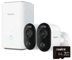 HUB1-2B310 IP varnostni komplet, 2x kamera B310, 1x snemalna enota HUB P1, 3MP Super HD, WIFI, AI zaznavanje, barvni Night Vision, aplikacija