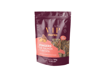 Tramp VIP Snacks Fingers priboljški za pse, losos in sladki krompir, 150g