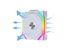 Lian Li UNI FAN SL ventilator za ohišje, 120 Reverse Blade, ARGB, PWM 120mm, brezžični, bel (12RSL1W1W)