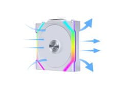 Lian Li UNI FAN SL ventilator za ohišje, 120 ARGB, PWM 120mm, brezžični, bel (12SL1W1W)