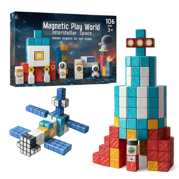 JOJOY® Magnetni gradbeni komplet, set 106 magnetnih kock, magnetni gradniki | MAGSET