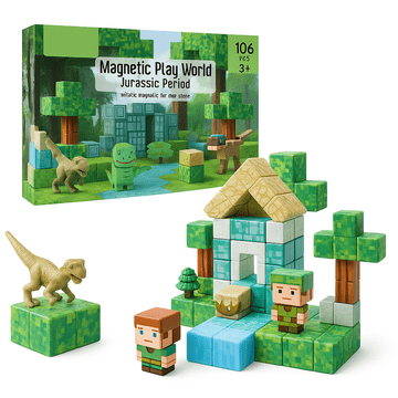 JOJOY® Magnetni gradbeni komplet, set 106 magnetnih kock, magnetni gradniki | MAGSET