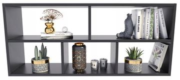 shumee TEO polica črna knjižna omarica za fotografije