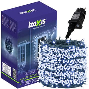 Izoxis 500 LED zunanje novoletne lučke 35m - hladno bele