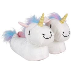 sarcia.eu Unicorn White, TOPLI ženski copati, NESLIPNI copati za domačo uporabo 36-37 EU
