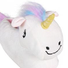 sarcia.eu Unicorn White, TOPLI ženski copati, NESLIPNI copati za domačo uporabo 36-37 EU