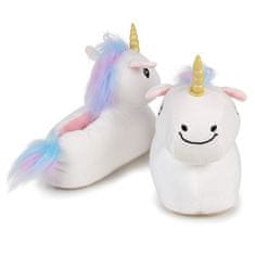 sarcia.eu Unicorn White, TOPLI ženski copati, NESLIPNI copati za domačo uporabo 36-37 EU