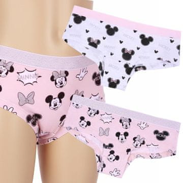 Disney DISNEY Minnie Mouse Youth COTTON dekliške spodnjice 2 pari UDOBNE