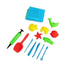 Aga Napihljiva podloga s pripomočki za kinetični pesek MIX barv