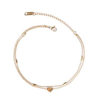 Emily Westwood Dvojni jekleni gležnjar s pozlato oblogo Auralis EWA250356G