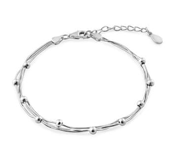 Trojna srebrna zapestnica za ženske Hádek AJNR0023