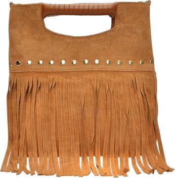 Ženska usnjena torbica LV 8189T Cognac