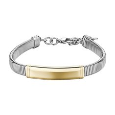 Brosway Dvobarvna jeklena zapestnica za moške Riptide BTD058