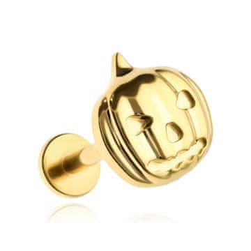 shumee Titanov labret bučni uhan - zlat - TGW-157 1.2/8