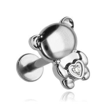shumee Titanov labret uhan MEDVEDEK - srebrn - TGW-170 1.2/8