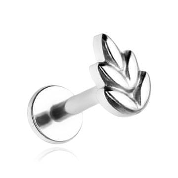 shumee Labret uhani iz titanovih listov - srebrni - TGW-137 1,2/8