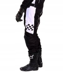 shumee WOLF 2-SLOJNE MOTOCIKLERSKE HLAČE ZAŠČITNE ČRNO-BELE XL