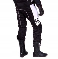 shumee WOLF 2-SLOJNE MOTOCIKLERSKE HLAČE ZAŠČITNE ČRNO-BELE XL