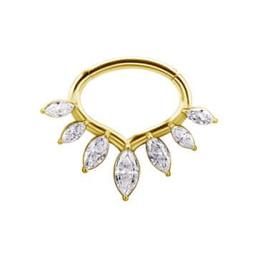 shumee Uhan kliker z belim vrhunskim cirkonijem - CoCr NF - zlato - K-078 1.2/6