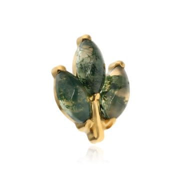 shumee Kapa iz titana z mahovitim ahatom - zlata - TNA-101 1,2 mm