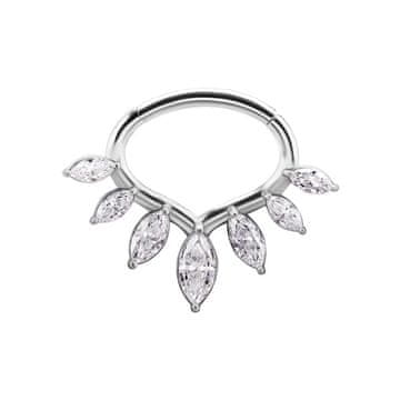 shumee Uhan kliker z belim vrhunskim cirkonijem - CoCr NF - srebrn - K-078 1.2/6