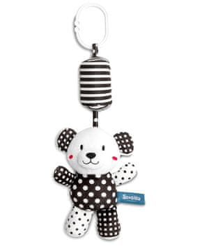 shumee Mustavalkoinen nallekarhuriipus kellolla, Sensillo