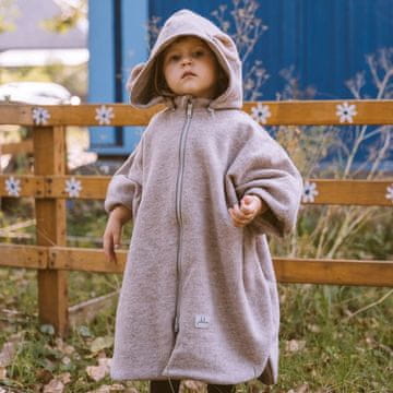 shumee MERINO LAMB villainen auton poncho 2-6 vuotta, Patulove