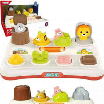 shumee Opetuslelu POP-UP Zoo Animals, Woopie Baby