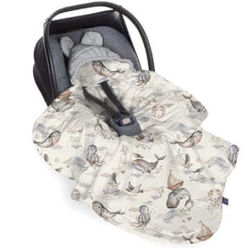 shumee Magic Sea Animals Harmaa turvaistuinpeitto, BabySteps