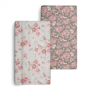 shumee Vaalea pioni + tumma kaksipuolinen hoitoalusta, BabySteps