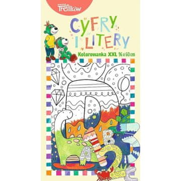 shumee XXL Lattian värityskirja - Numerot ja kirjaimet