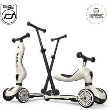 shumee Highwaykick 1 Push and Go 2in1 Ride-on ja skootteri kahvalla 1-5 Years Ash, SCOOTANDRIDE