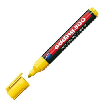 Edding Marker perm. E-300, okr. kon., rumen, 10 KOS