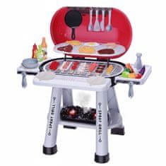 Mega Creative GRILL z pokrovom za žar za otroke + 68 dodatkov, funkcija razprševanja, XL vrtna igrača