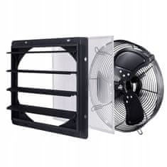 Stenski aksialni ventilator 220V z regulatorjem in žaluzijami premera 350 mm, Pretok zraka: 1180 m3/h