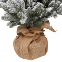 Bellushortus Umetno skandinavsko smrekovo božično drevo, gosto, zasneženo, v loncu 80 cm