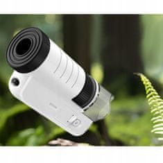 Dexxer Prenosni LED+UV izobraževalni mikroskop 200x