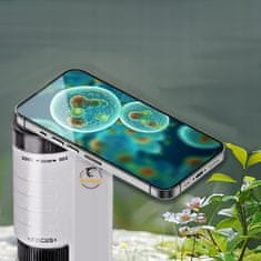 Dexxer Prenosni LED+UV izobraževalni mikroskop 200x