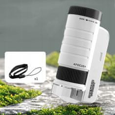 Dexxer Prenosni LED+UV izobraževalni mikroskop 200x