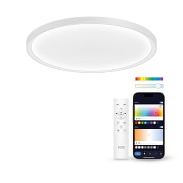 Ksix SmartLED Halo2 stropna svetilka, RGBIC + CCT, Ø 37 cm, 3200 lm, 240 LED