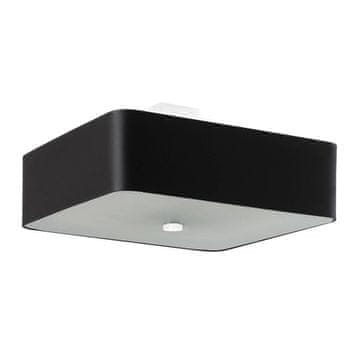 SOLLUX lighting Stropna svetilka, kvadratni senčnik, črna, 45 x 25 cm, LOKKO, 5xE27, 15W, SL.0776, Sollux Lighting