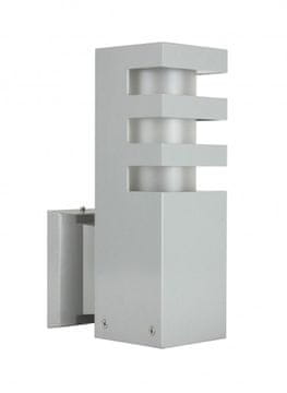 shumee Aluminijasta zunanja stenska svetilka 1xE27 srebrna IP54 SU-MA RADO RADO K AL