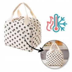 shumee ECARLA termo torba za piknik škatla za malico 26x21x18cm marjetice PJM45