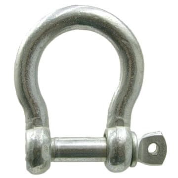 Zaponka omega iz pocinkanega jekla, premer 16 mm, 460616 x 5 kosov